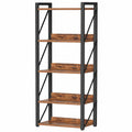 Industrie Stil Leiterregal, 5-stufiges Holzregal für Wohnzimmer, Schlafzimmer und Büro