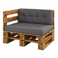 Sunnypillow Europaletten Sofa-Set für Garten und Balkon - Holz Eckbank Indoor/Outdoor 120x80 cm