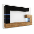 Moderne Wohnwand mit Regalen und TV-Schrank – Hängendes Design ohne LED