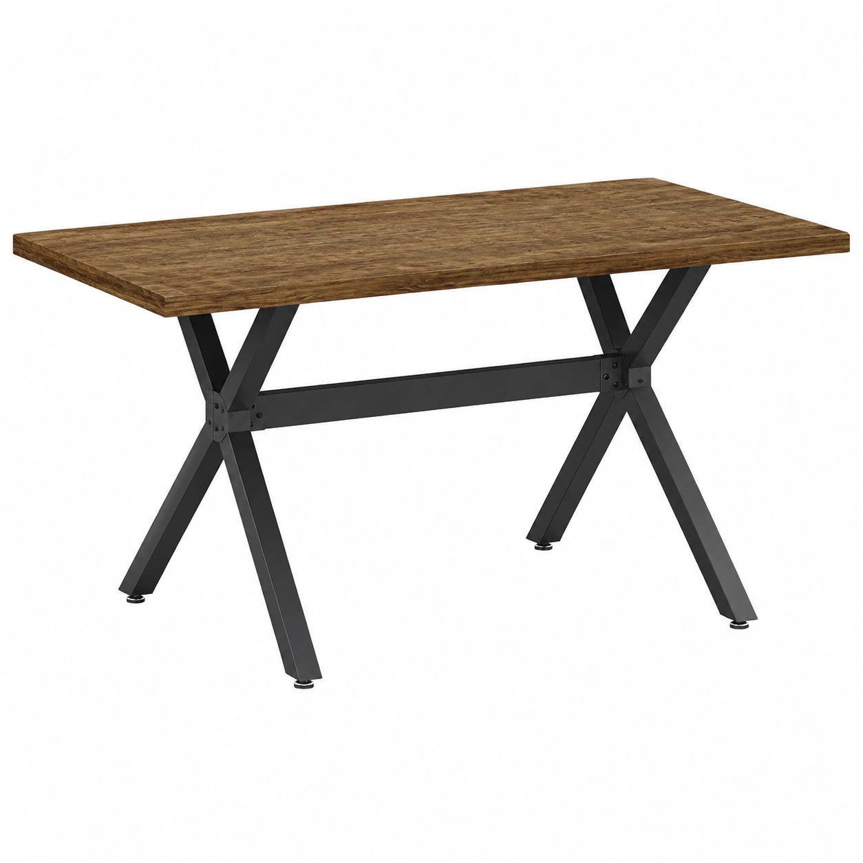 Moderner Esstisch-Set: Holztisch 140x80 cm mit 4 Drehstühlen und Armlehnen